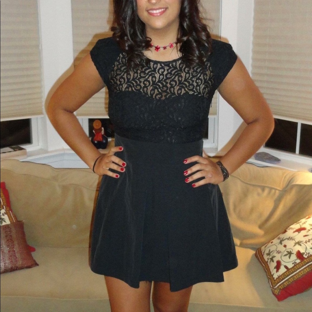 Worn once Urban Outfitters black lace dress
